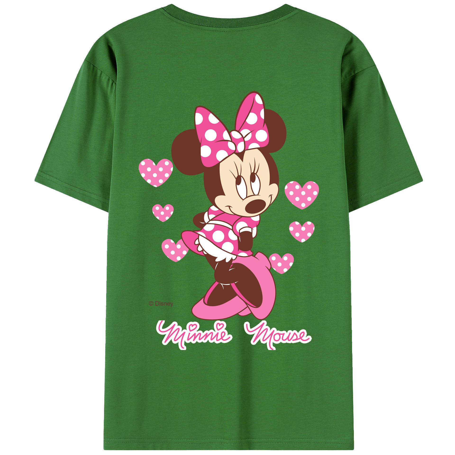 （画像用） ミッキーマウス Mickey Mouse レディース半袖Tシャツ(バックプリント)